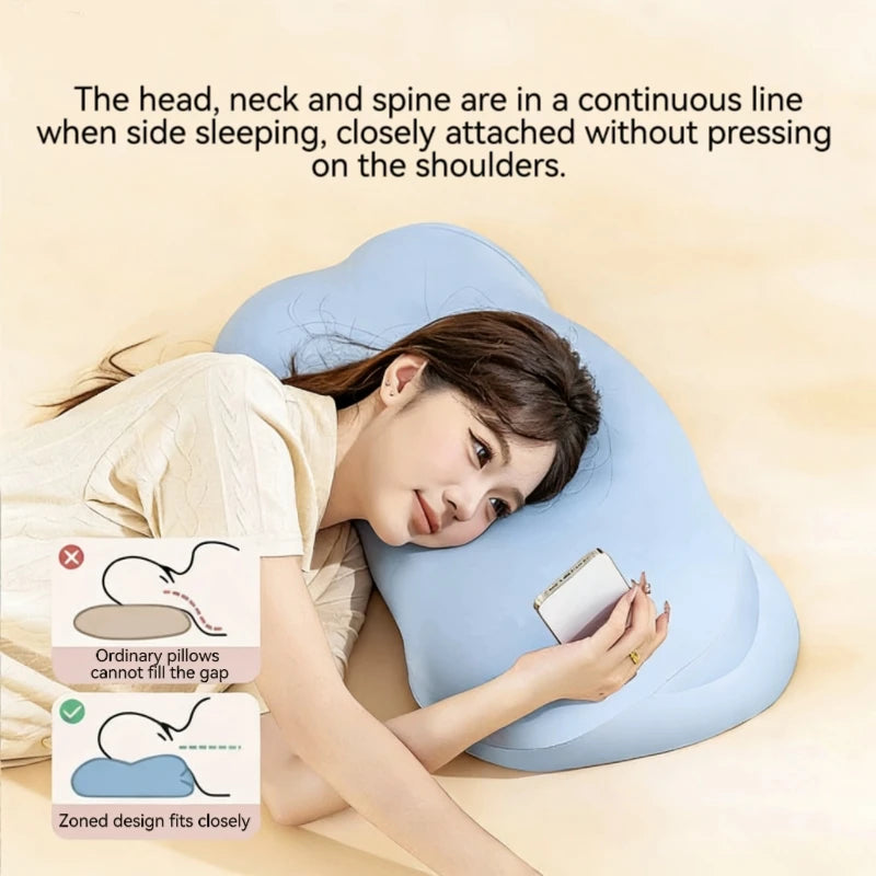 Wholesale Ergonomic Rebound Memory Foam Design Cloud Body Supportive Neck Pillow for Healthy Side Sleep with Shoulder Support