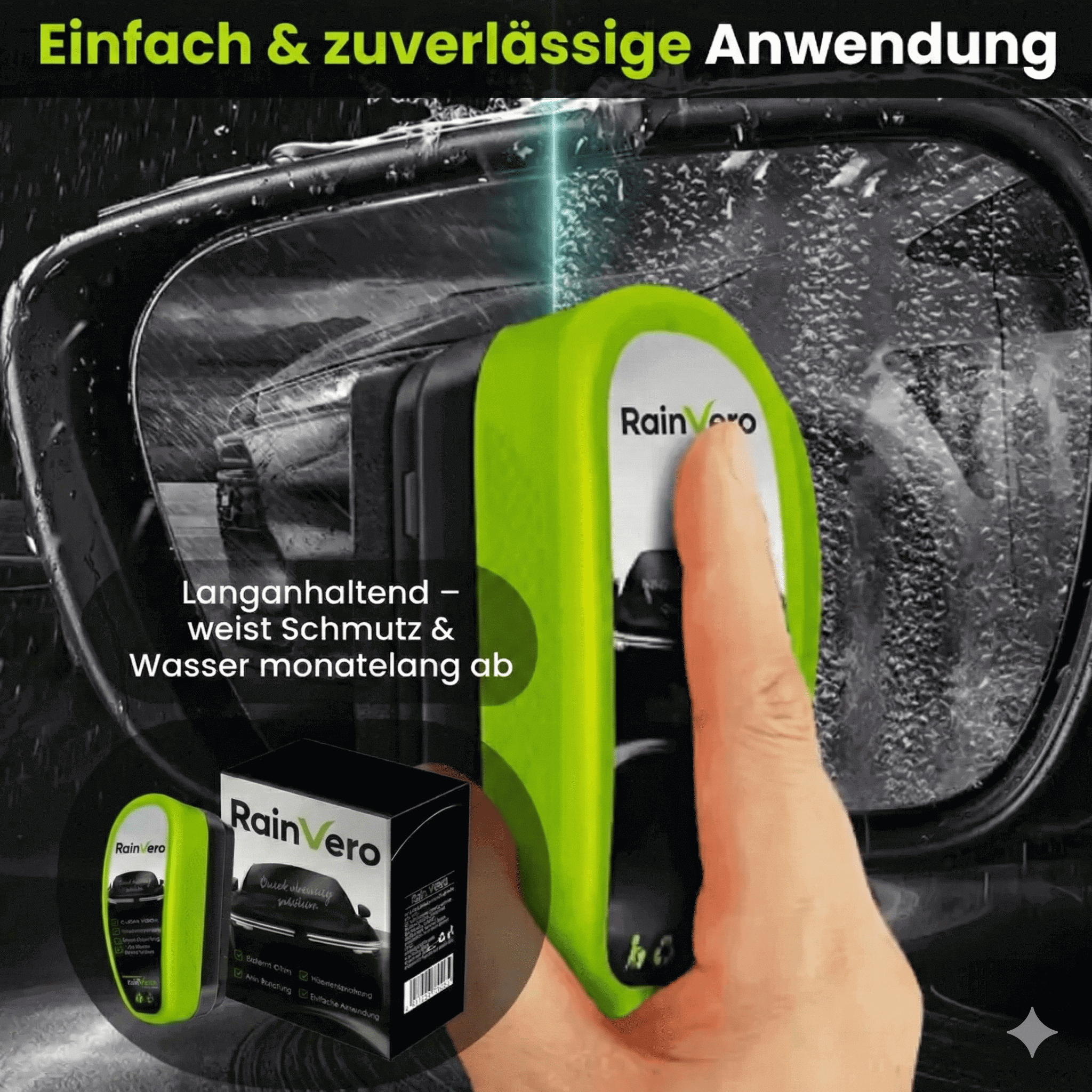 RainVero™: Endlich sichere Fahrt – egal welches Wetter.